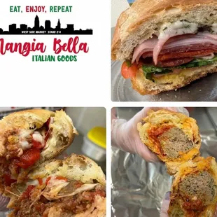 THE BEST MEATBALL SANDWICH EVER YOU BETTER BE HUNGRY GO GET IT