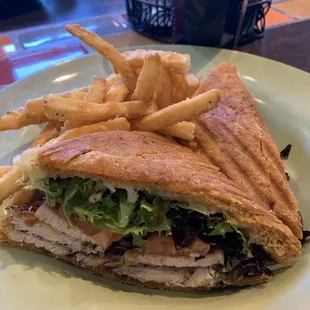 Chicken pablano panini