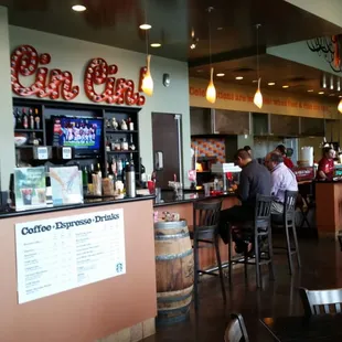 Love the cin cin sign!