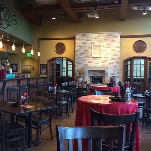 Dining area.  Nice decor, spacious with great light!