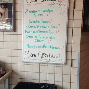 Lunch specials