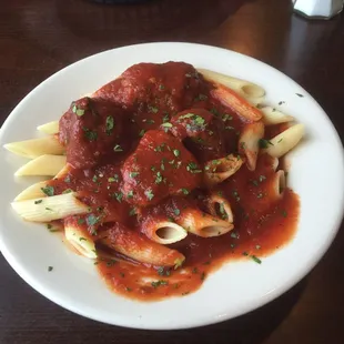 Sugo with meatballs!