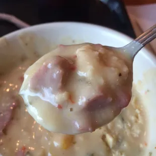 Look at hose chunks of sausage in the Sausage and Pepper soup!