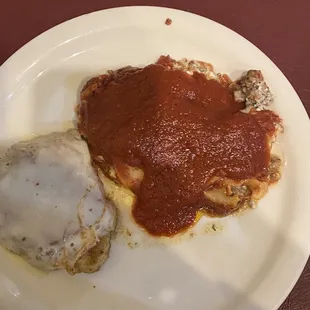 a plate of food on a table