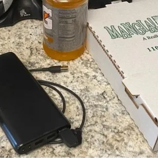 Photo of my last slice of deluxe pizza personal pan from Mangia.