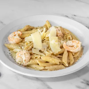 Pasta with Shrimp in our Alfredo Sauce