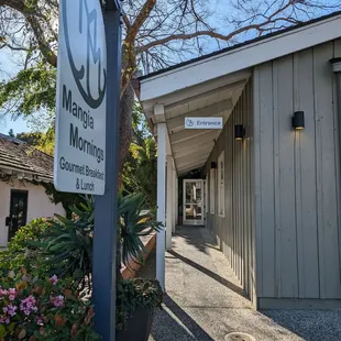Entrance for the restaurant