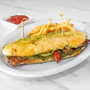 Pesto Grilled Cheese Sandwich