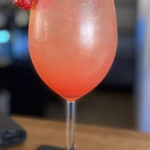 Strawberry Limoncello Spritz was super flavorful