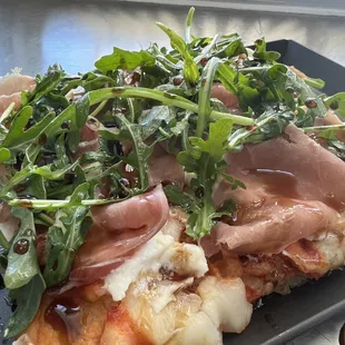 Prosciutto, Organic Baby Arugula, Balsamic Glaze