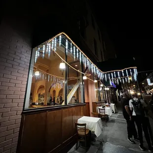 Charming outside seating