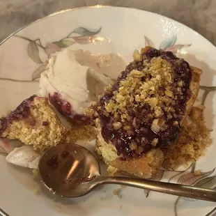 Olive oil cake with ice cream (dinner time dessert)