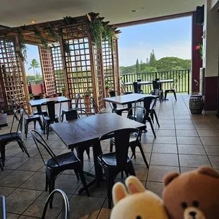 One of the dining areas