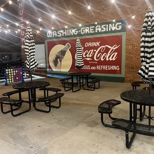 Lots of patio space. Little cold tonight but spring is coming!