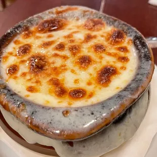 French onion soup had some deep flavors