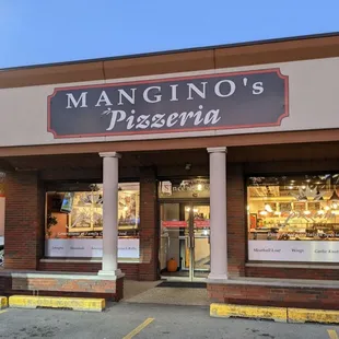 Exterior of Mangino's Restaurant