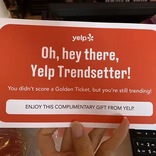 Hey there Yelp trendsetter!