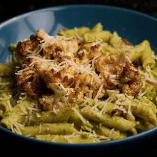 Cauliflower pesto pasta