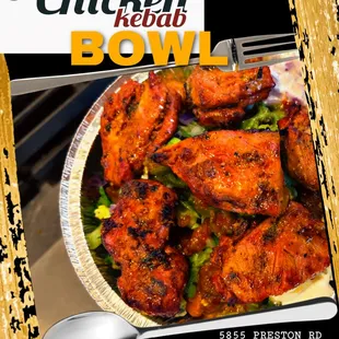 chicken kebab bowl