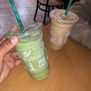 I Love Veggies (Left) , Mango Berry Burst (Right)