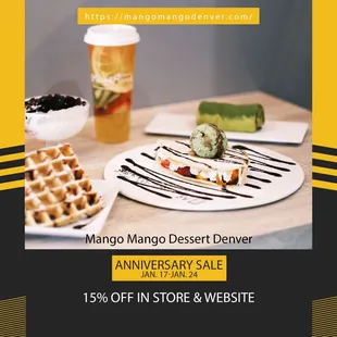 Anniversary Sales, Entire Store 15% off