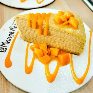 Mango Mille Crepe Cake $7.95