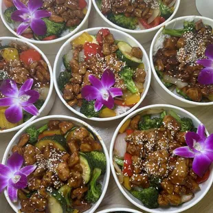 Catering Teriyaki bowls