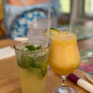 two cocktails