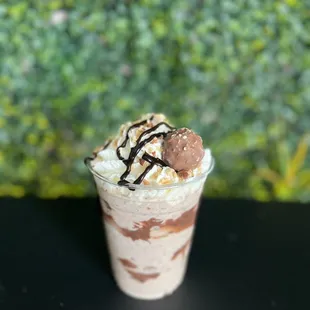 Our FAMOUS Ferrero Rocher Milkshake, a MUST TRY here at Mango Mania Frutas and More!