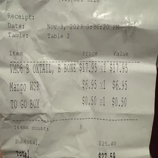 They charge $0.50 for a small box!! They didn't tell us