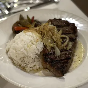 Garlic New York Strip Steak