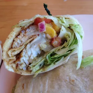 Mango fish wrap