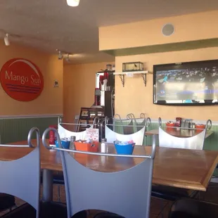 They have a nice layout, HD TV for viewing and are well positioned next to the beach.