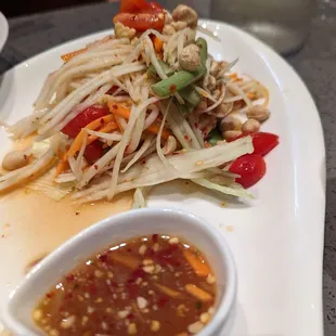 Green Papaya salad..for Guy you ask? Yes .. delicious