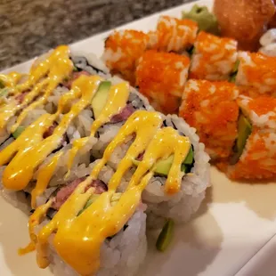 sashimi, sushi and sashimi, sushi, food