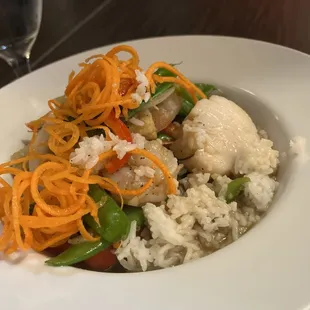 Great shrimp &amp; scallop peas pod with Huge Scallops