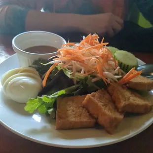 a plate of food on a table