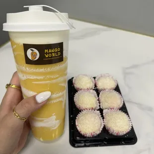 Mango and coconut smoothie