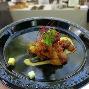 deep fried green mango, xo sauce from Morimoto Waikiki