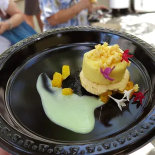 mango semifreddo, mango meringue, mango powder pop rocks from Royal Hawaiian Hotel