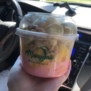 Fruit Salad with Ice Cream