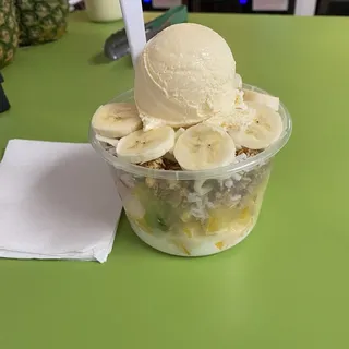 Fruit Salad with Ice Cream