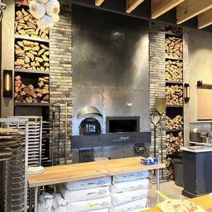 Real wood pizza oven