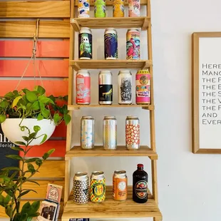 Just a portion of the beer assortment