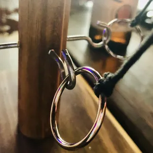 a pair of eyeglasses on a table