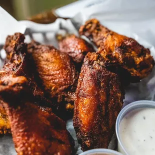 Caribbean dry rub wings