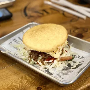 Arepa Grilled Meat (one meat). SOOO GOOD.!!!