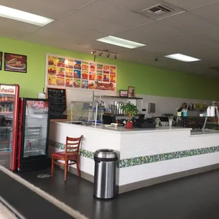 the interior of a restaurant