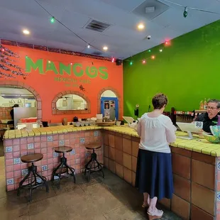 two women at the counter