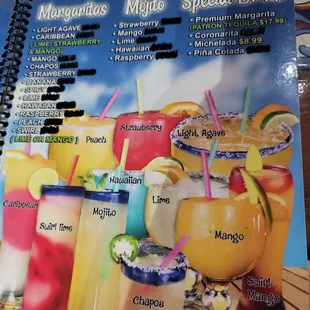 Margs, mojitos and special drinks